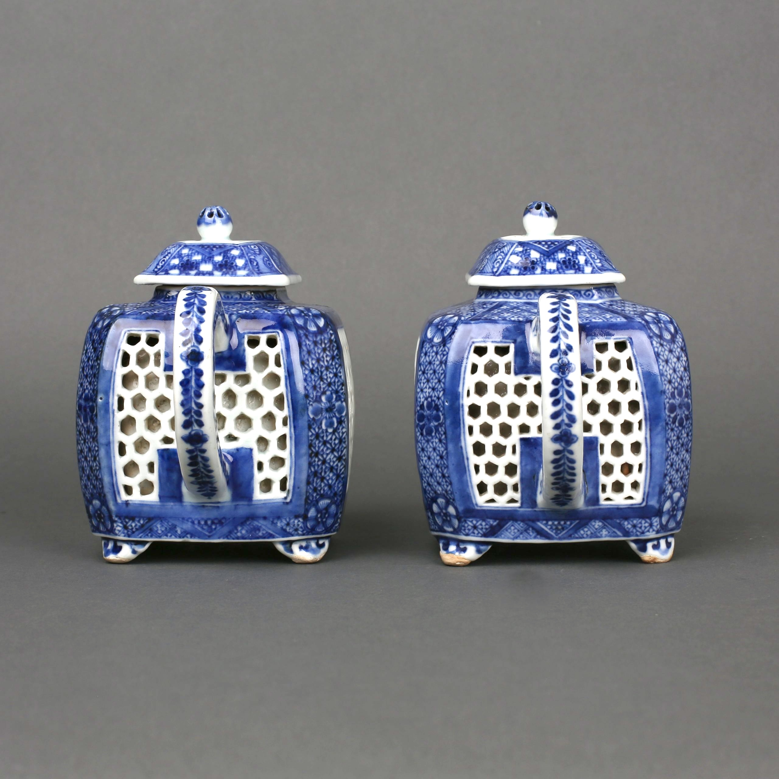 National Design museum 陶器　ボックス　小物入　青白　四角 楽天市場】THE-SECRET-GARDEN シノワズリ クリスタル Blue
